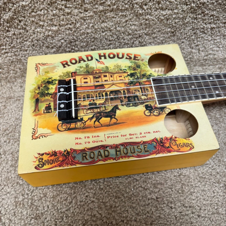 Eddy Finn Road House 雪茄盒音乐会 Uke EF-CG1 带包 B 库存 — 第 4/4 张图片