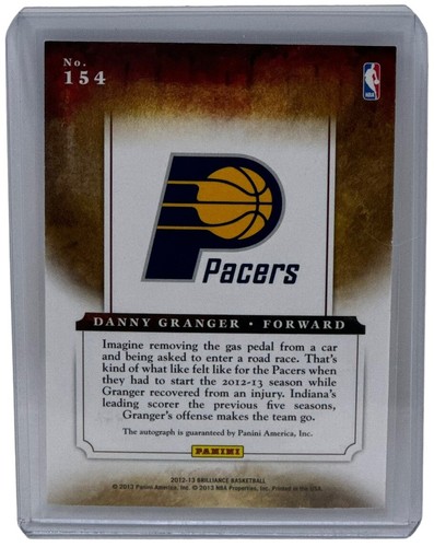 Danny Granger 2012-13 Panini Brilliance Marks Of Brilliance 13/25 Autograph #130 - Picture 2 of 2