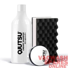 SOFT99 QJUTSU CLAY BAR CAR CARE SET - CREAMY SHAMPOO - SPONGE - CLAY BAR
