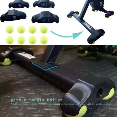 3D-gedruckte Wippplattenfüße x4 - kompatibel mit Zwift Smart Trainer - 8 Bälle