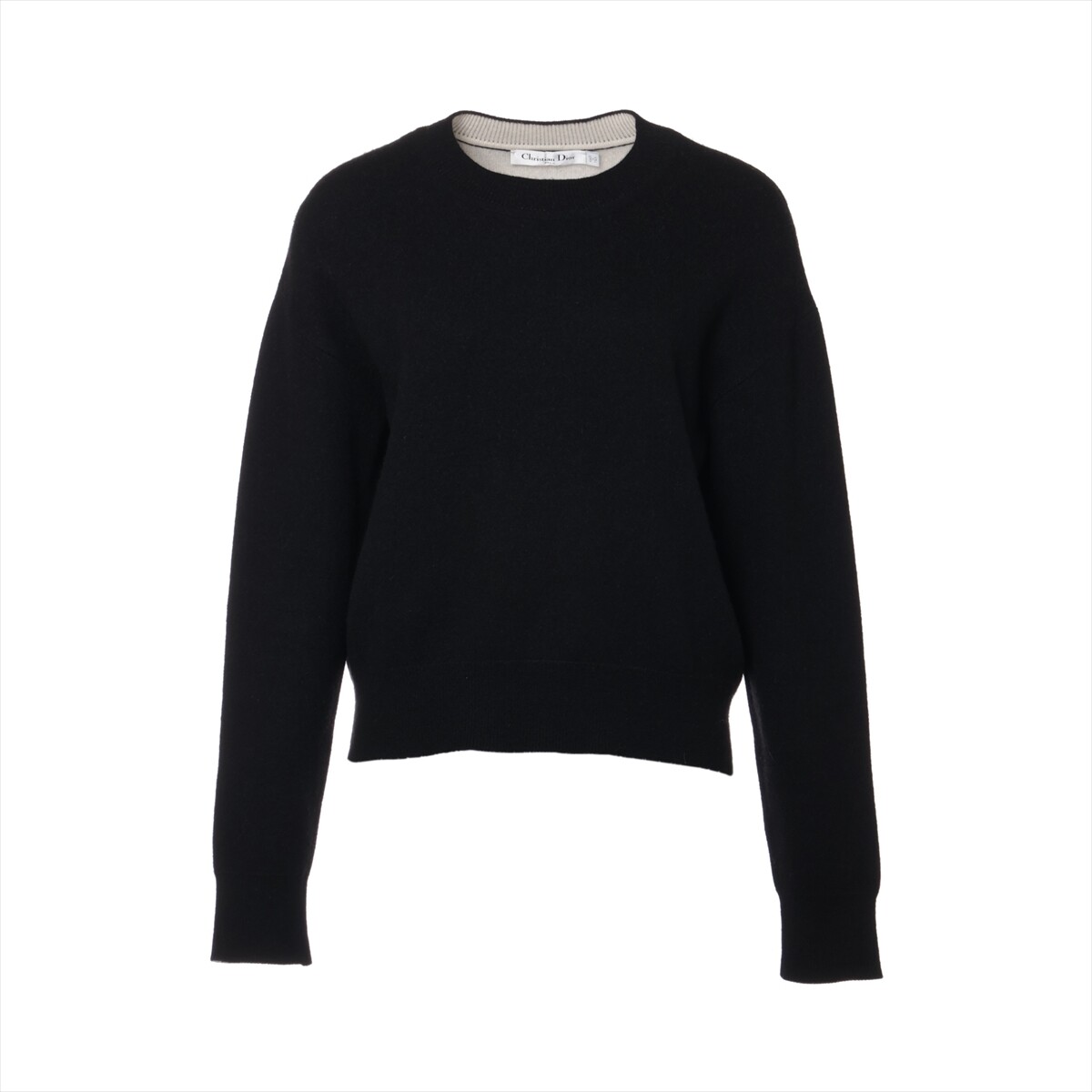 Christian Dior Cashmere x nylon Sweater I38 Ladies' Black J Christian Dior Cashmere x nylon Sweater I38 Ladies' Black J