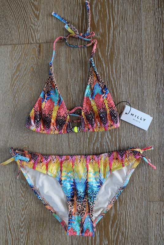 Milly Minis Girls Bikini Size 10 NWT Made in USA