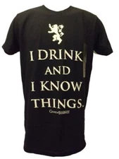 New Game of Thrones GOT "I Drink & I Know Things" Mens S-L-XL-2XL Licensed Shirt