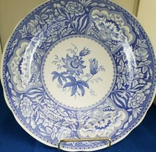 Spode Floral Plate from the Blue Room Collection