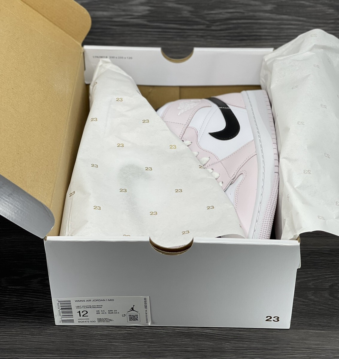 air jordan 1 mid light violet