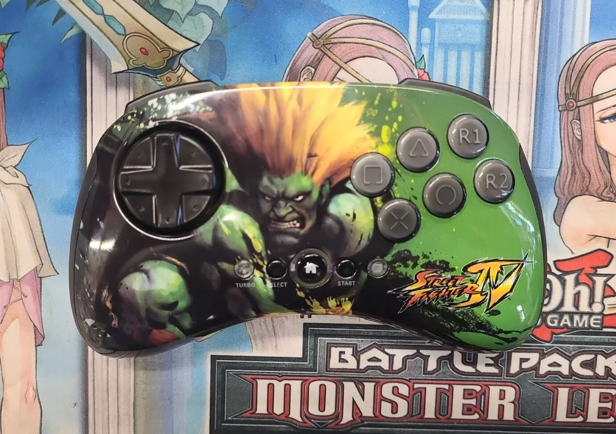Mad Catz PS3 Street Fighter IV FightPad Blanka Gamepad Controller