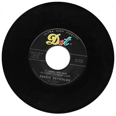 Debbie Reynolds: ''It Looks Like Rain In Cherry Blossom Lane'' - VG+ '60 plays NM!