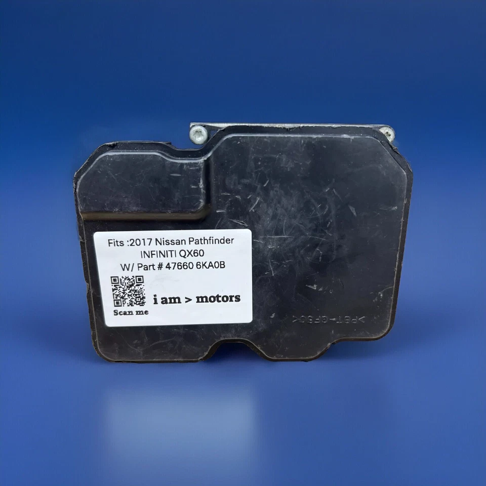 Módulo de bomba de freno ABS reacondicionado Nissan Pathfinder 2017 | QX60 | 47660 6KA0B EV Foto 3 de 4