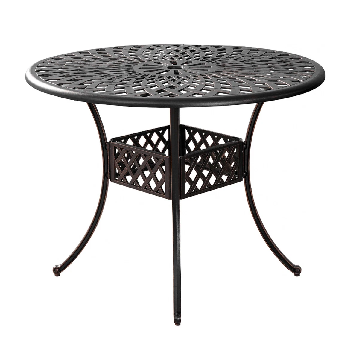 42 inch cast aluminum patio table online