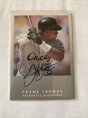 FRANK THOMAS 1993 LEAF UPDATE AUTHENTIC SIGNATURE #FT /3500 HOFer WHITE SOX AUTO