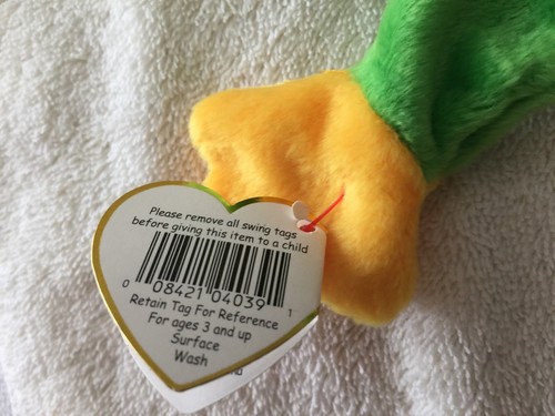 TY BEANIE BABY SMOOCHY OCTOBER 1, 1997 - WITH HANG & TUSH ERRORS - MWMT - Picture 5 of 7