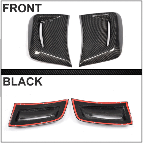 Cubierta de entrada de aire de carbono guardabarros para Mercedes W204 C204 C63 AMG Coupe 2010-14 - Imagen 11 de 11