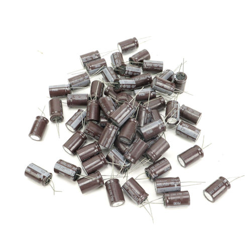E-Projects - Radial Electrolytic Capacitor, 1 uF, 50V, 105 C (Pack of 5
