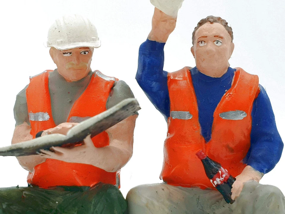 G escala 1:22,5 figuras Iberplace 40005 Obreros de construcción Set modelismo - Imagen 3 de 4