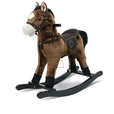 Bayer Chic 2000 Schaukelpferd Joe 46 cm mit Sound dunkelbraun NEU