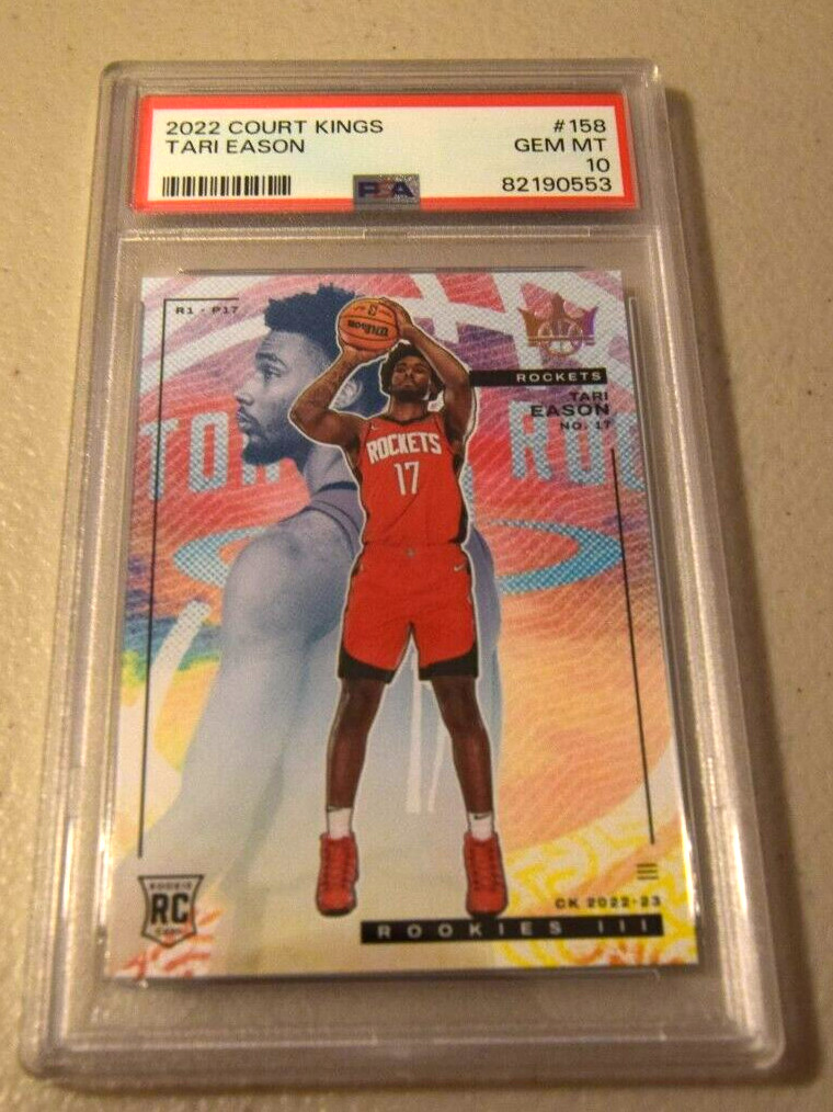 Tari Eason Rookie 2022-23 Court Kings Level 3 #158 RC Houston Rockets PSA 10