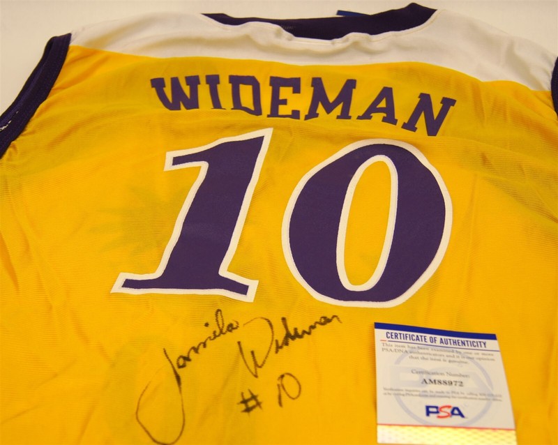 Signed JAMILA WIDEMAN Los Angeles Sparks WNBA Champion Jersey. PSA/DNA COA AUTO