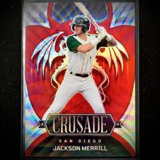 2023 Chronicles MLB Jackson Merrill Crusade Red Wave /199 SP Rare Padres