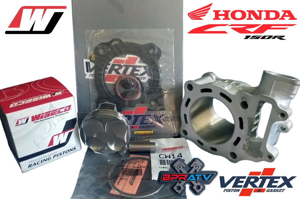 Honda CRF150R CRF 150R Top End Rebuild Kit OEM Stock Bore Cylinder WISECO Piston - Image 4 of 4