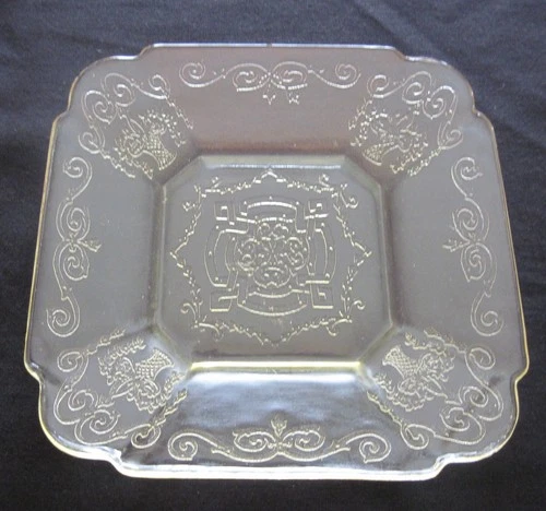 Yellow Lorain Basket 5 1/2" Sherbet Plate