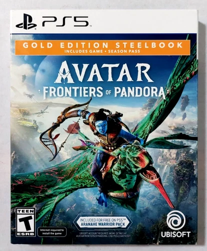 Avatar Frontiers of Pandora PS5 Gold Edition Steelbook W/Slipcover Rare