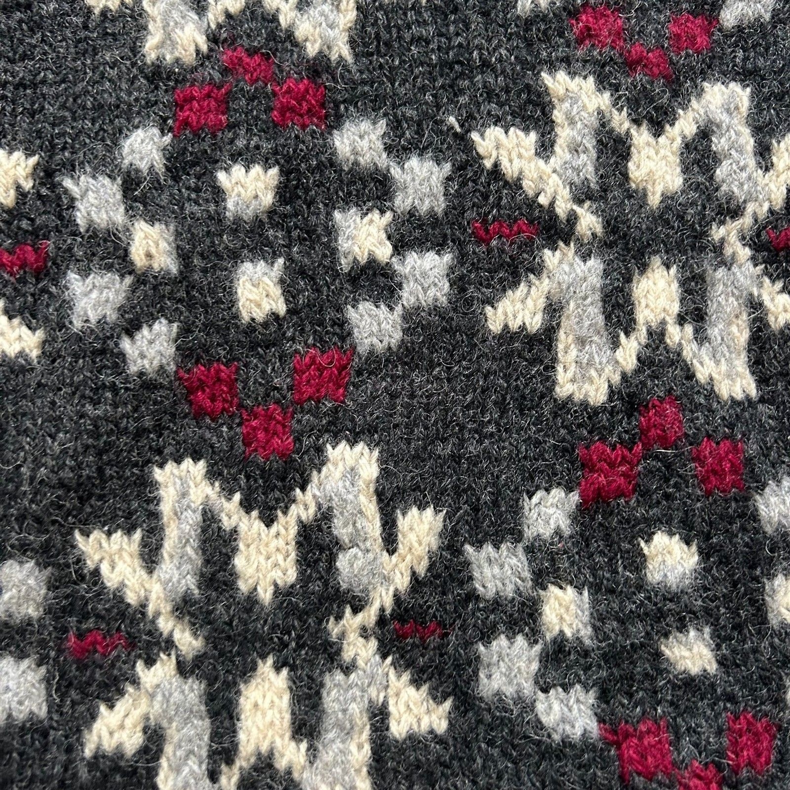 Embassy Row Vintage 90's Handknit 100% Wool Sweat… - image 4