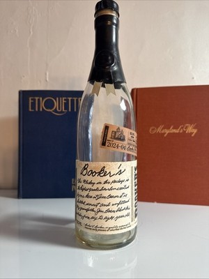 Booker's Uncut & Unfiltered Small Batch Bourbon Whiskey 2024/4 - EMTPY BOTTLE