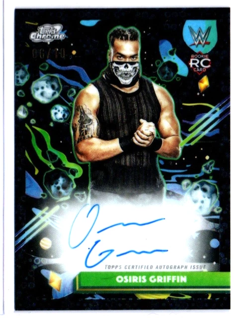 2026 Topps Cosmic Chrome WWE Osiris Griffin Black Eclipse Refractor RC Auto /10