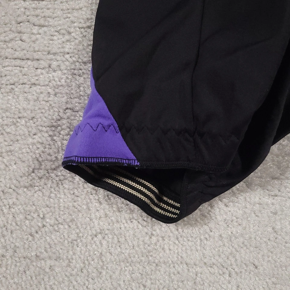 Bellwether Cycling Shorts Large Black Purple Padded Bike USA Made Vintage 90s - Image 3 of 4