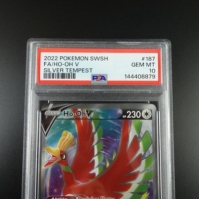 PSA 10 Ho-Oh V 187/195 Pokemon Silver Tempest Graded Card | eBay