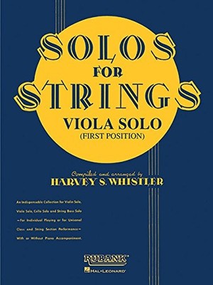 Solos for Strings-Viola Solo (First Position) -  NEW Harvey S. Whist 1989