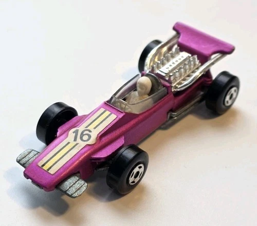 Matchbox Superfast 34 Formula 1 Racing Toy Car Purple Vintage 1970 Model Nr Mint