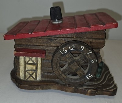 Vintage Log Cabin Mill House 2 Transistor Radio AM Wood Japan Works 