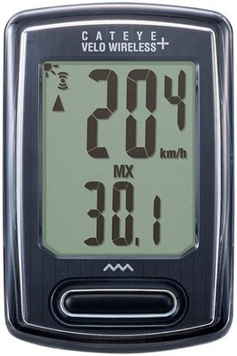 Velo Wireless + Bike Computer - CatEye Velo Wireless + Bike Computer - Black -