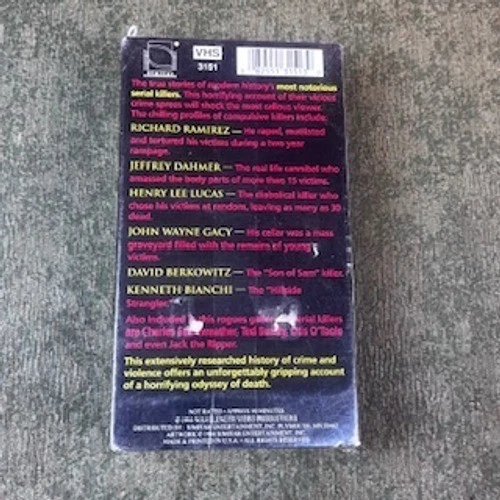 Serial Killers 2 Tape Set VHS Documentary Crime True Crime Ted Bundy Dahmer Foto 3 de 4