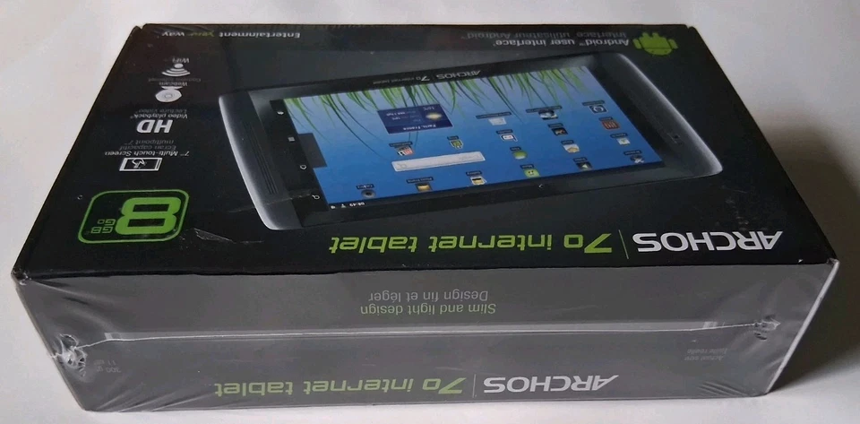 Archos 70 8 GB Wi-Fi Internet Tablet - Black (501582) Brand NEW Sealed! - Image 3 of 4
