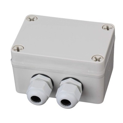 White Gray Plastic Waterproof 6 Position Terminals Electric Junction Project Box