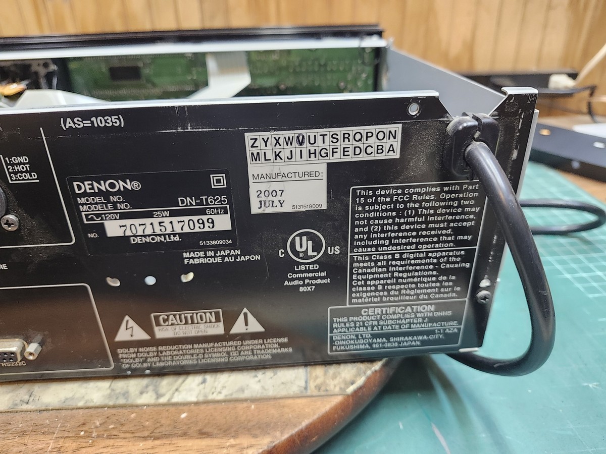 Denon DN-T625 Combination CD/Cassette Combi-Deck Working with