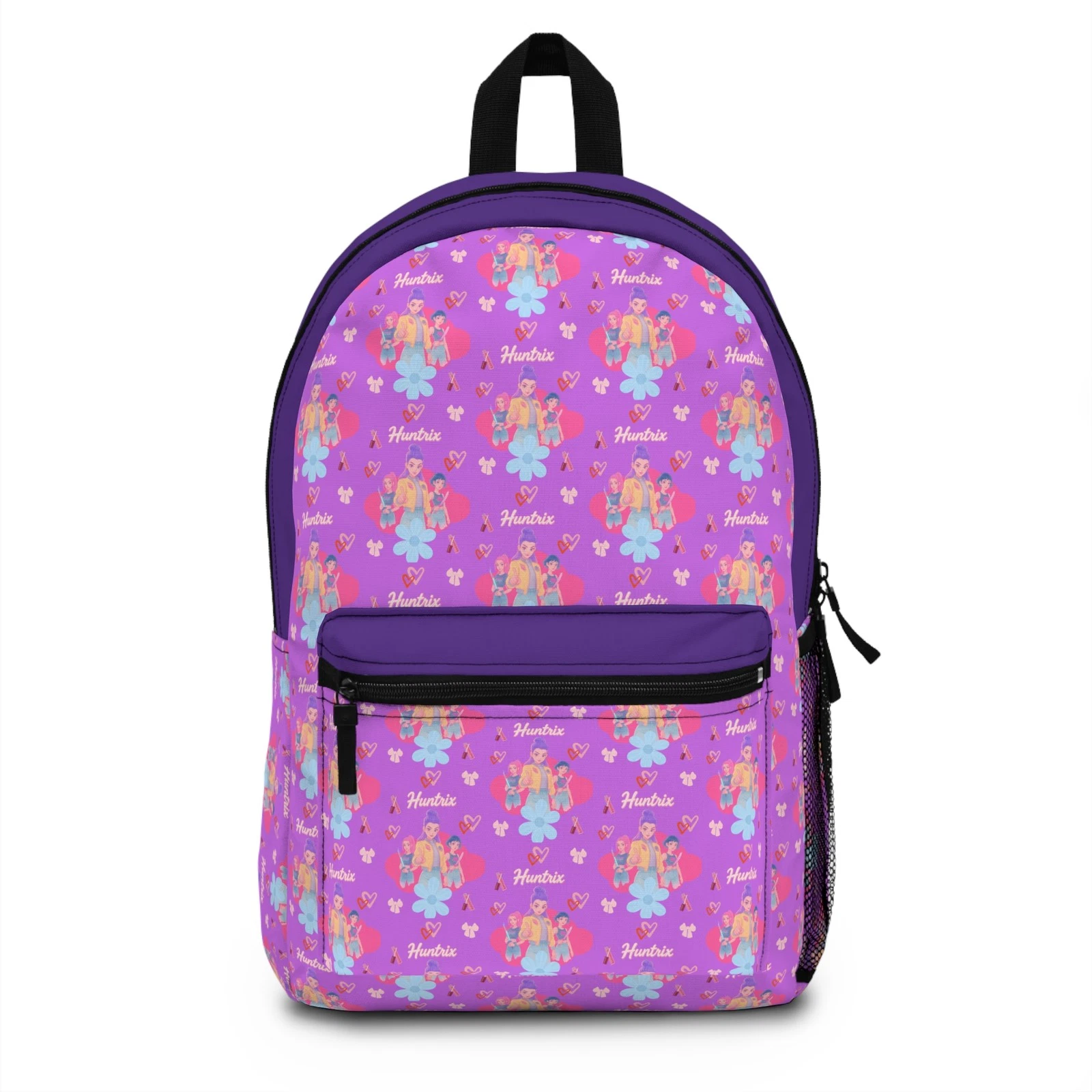 Kpop Demon Hunters Huntrix School Backpack for Girls, Purple Backpack