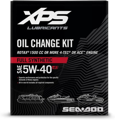 BRP Can-Am ,Sea.Doo OEM 4T 5W-40 Full Synthetic Oil Change Kit, 9779486