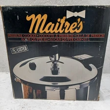 Vintage Maitre's aluminum pressure cooker 6 quart NOS