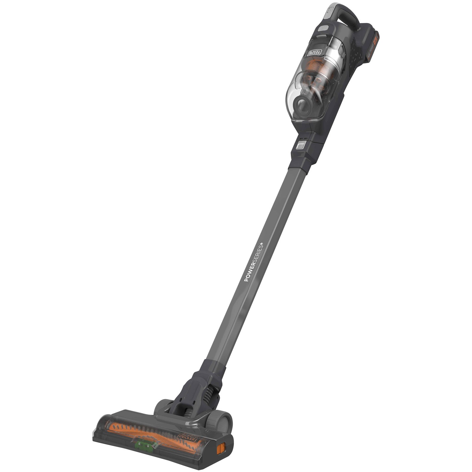 Black + Decker Cordless Stick Vacuum Cleaner - Grey - 40 Min Runtime - Bagless - Image 4