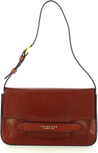 The Bridge Lucrezia Structured Tan Italian Leather Small Shoulder Bag 04441201 - Picture 4 of 10