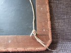 Antique School child's slate wood framed, felt & lace 7 x 9 inches double sided — photo 6