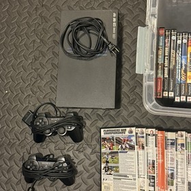 Sony Playstation 2 PS2 Fat Console SCPH-30001 & 35 Games Tested Working Lot