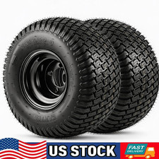 2pack 18x9.50-8 Lawn Mower Tires Black Rims Lrb 4 Lug Hole 18x9.5-8 18x9.5x8