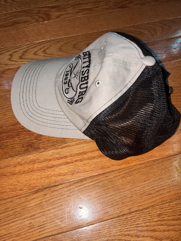 Gettysburg 1863 Civil War Souvenir Trucker Hat Cap Gray and Black