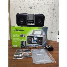 BOOMBOX with IPOD dock adapter/CD player  Remote power Cord Or Batteries