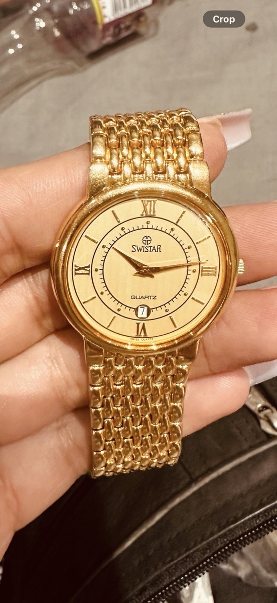 Swiss Quartz Watch 22 K Gold Plated Swister No.7538 M | eBay