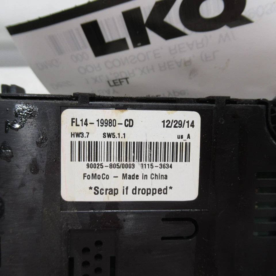 Ford Expedition 2015 2016 2017 unidad de control de temperatura de calefacción de aire acondicionado trasero OEM Foto 3 de 4